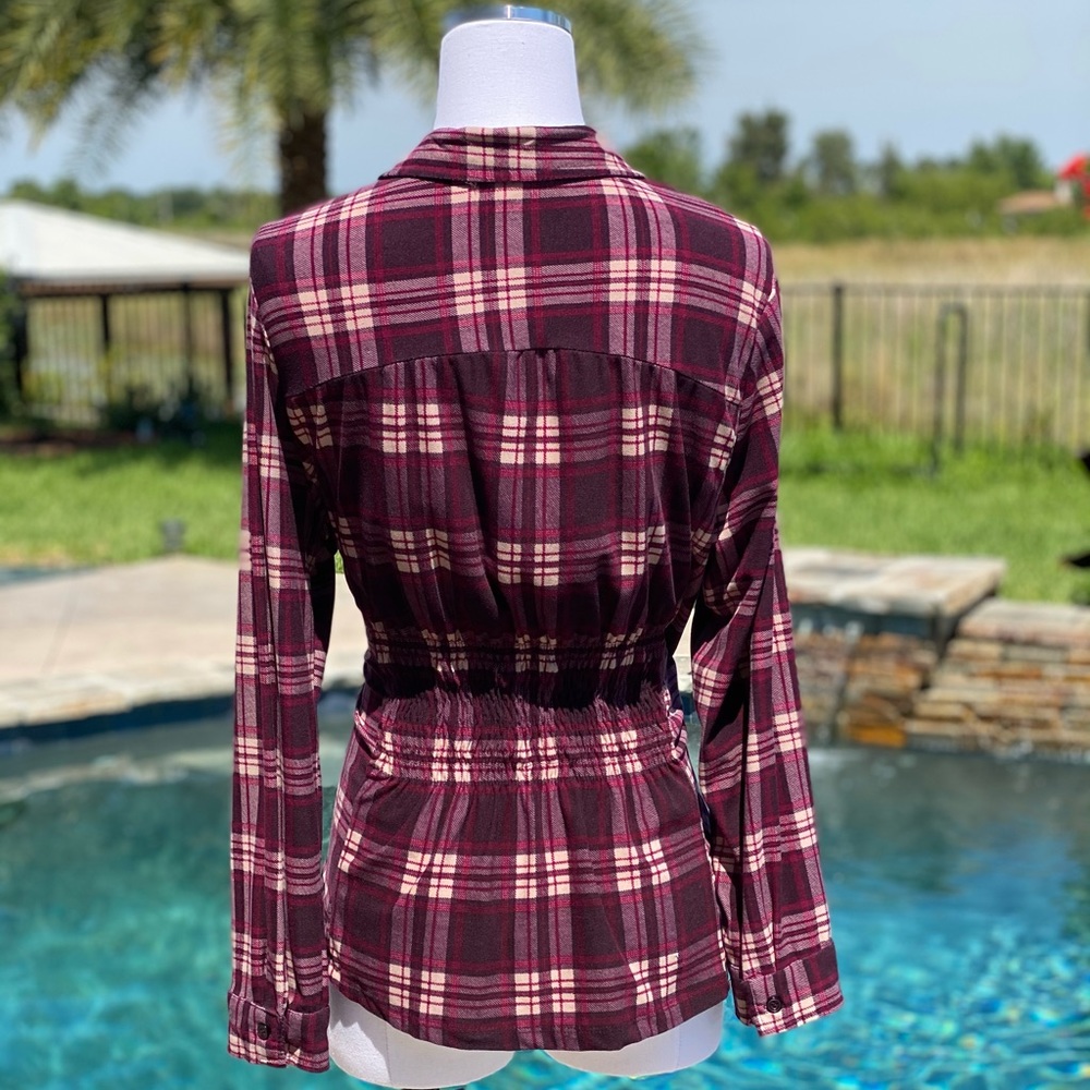 DIZZY GAL Corset Flannel Shirt 1X